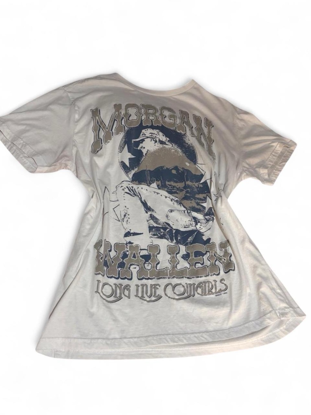 White Morgan Wallen Graphic Short Sleeve Tee